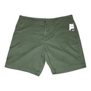 NEW Lucky Brand Olive Green Tencel Cotton Chino Shorts 9" Golf Beach Mens 42 NWT